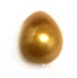 12x16mm Gold Half Hole Raindrop Shell Pearls Beads,Sold by Piece