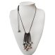 32 inches Trendy New Design Multicolor Natural Adjustable Waxed Dangle Pearl Necklace