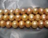16 inches 9-10mm Golden Potato Fresh Water Pearls Loose Strand