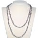 48 inches Gray Nugget Pearl Long Chain Sweater Necklace