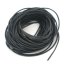 10M 1.5mm Round Real Leather Jewelry Cord Black Beading Cord