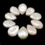 Wholesale 7x11x17mm White Flat Seed Shaped Loose Pearls,Sold by Piece