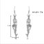 CP0038 Rhodium Plated Sea-maiden Shaped Style Cage Hook Earring