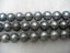 16 inches A 7-8mm Black Round Fresh Water Pearls Loose Strand