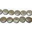 16 inches 14-15mm Silver Coin Pearls Loose Strand