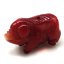 15X30mm Red Piggy Carved Natural Coral Charm Pendent