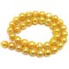 16 inches 10-11mm Golden High Luster Potato Pearls Loose Strand