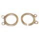 Wholesale 18 mm Double Row Circle 925 Silver Clasp