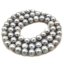 16 inches 7-8mm AA+ Round Silver Gray Natural Fresh Water Pearls Loose Strand