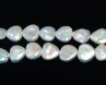 16 inches 12-13mm White Heart-Shaped Coin Pearls Loose Strand