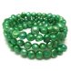7.5-8 inches 7-8mm Green Nugget Pearl Memory Wire Bracelet