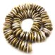 16 inches 18-19mm Large Metallic Center Drilled Flat Baroque Coin Pearls Loose Strand
