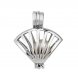 Wholesale 925 Sterling Silver Fashion Shell Wish Pearl Cage Pendent