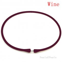 Wholesale Wine Rubber Silicone Band for Custom Necklace