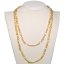 48 inches Yellow Nugget Pearl Long Chain Sweater Necklace