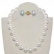 17 inches 18mm White Round Shell Pearl Necklace