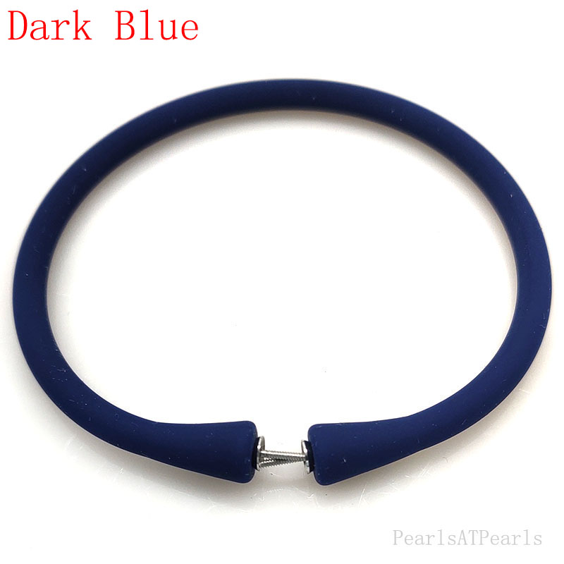 Wholesale Dark Blue Rubber Silicone Band for DIY Bracelet