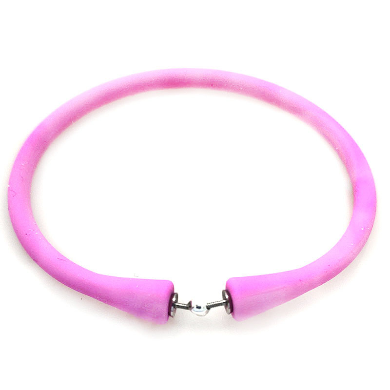 Wholesale Pink Rubber Silicone Band for DIY Bracelet