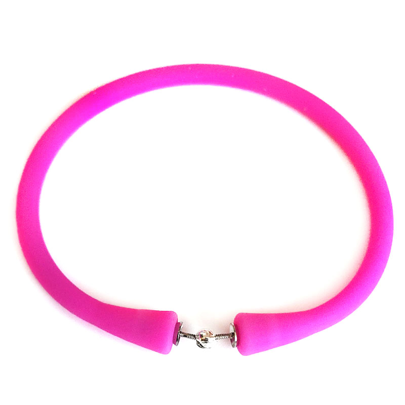 Wholesale Magenta Rubber Silicone Band for DIY Bracelet