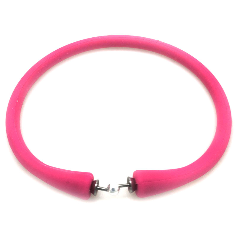 Wholesale Hot Pink Rubber Silicone Band for DIY Bracelet