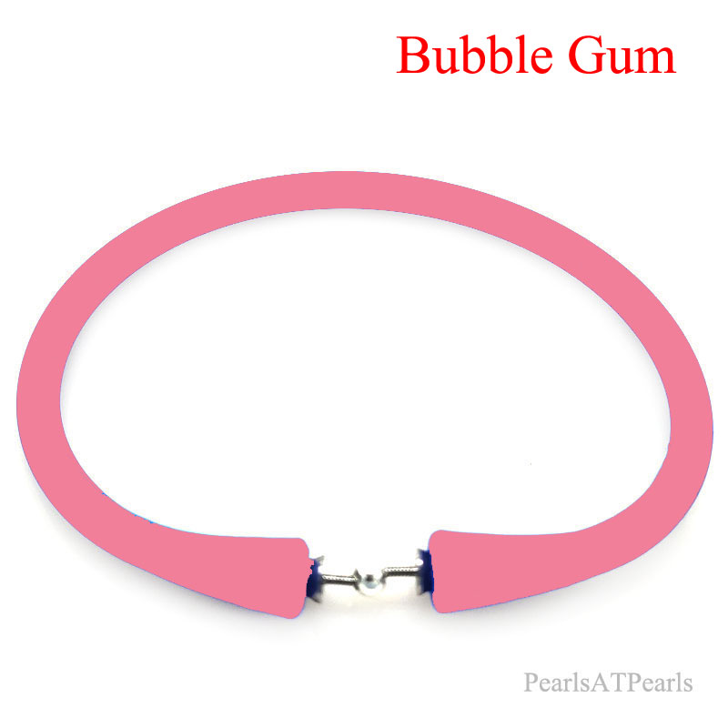 Wholesale Bubble Gum Rubber Silicone Band for DIY Bracelet
