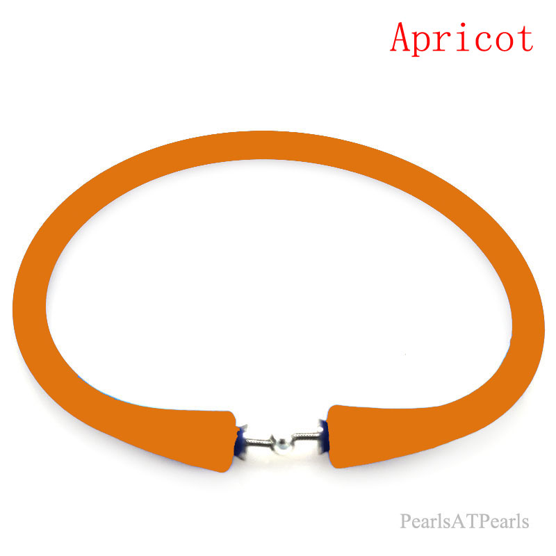 Wholesale Apricot Rubber Silicone Band for DIY Bracelet
