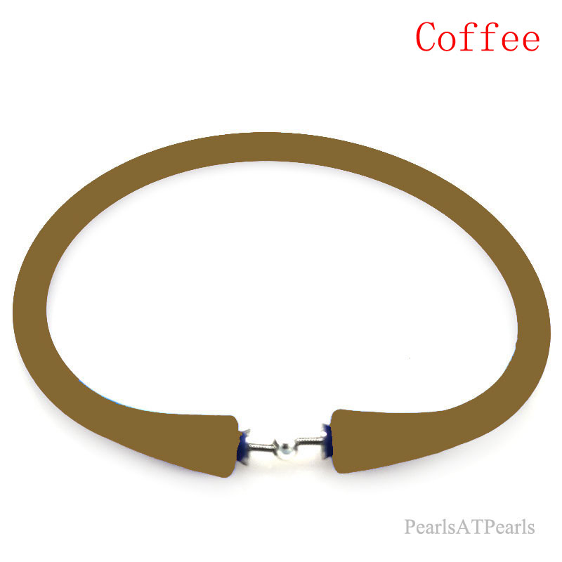 Wholesale Coffee Rubber Silicone Band for DIY Bracelet