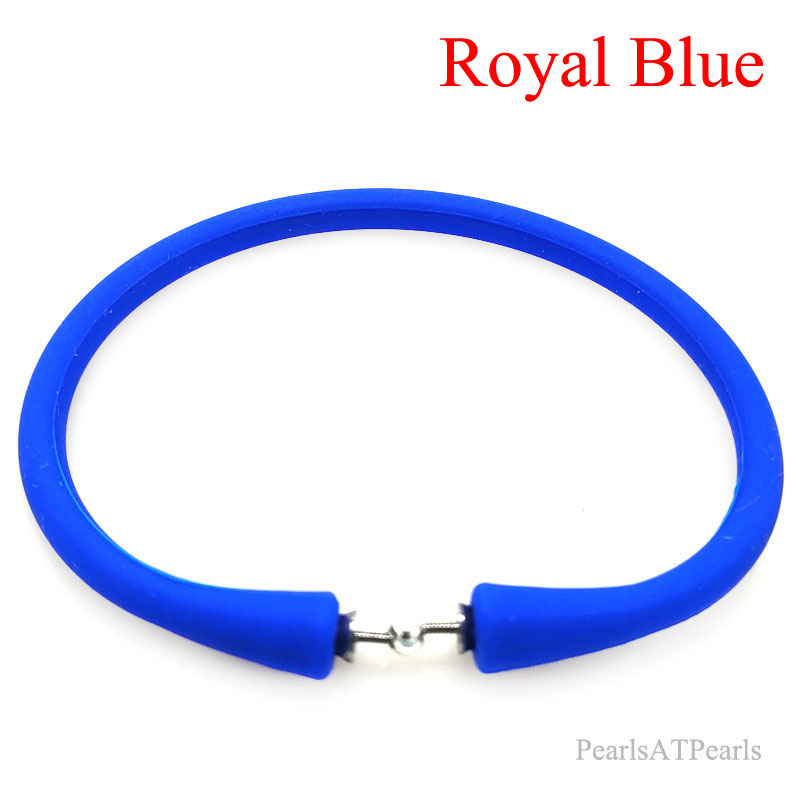 Wholesale Royal Blue Rubber Silicone Band for DIY Bracelet