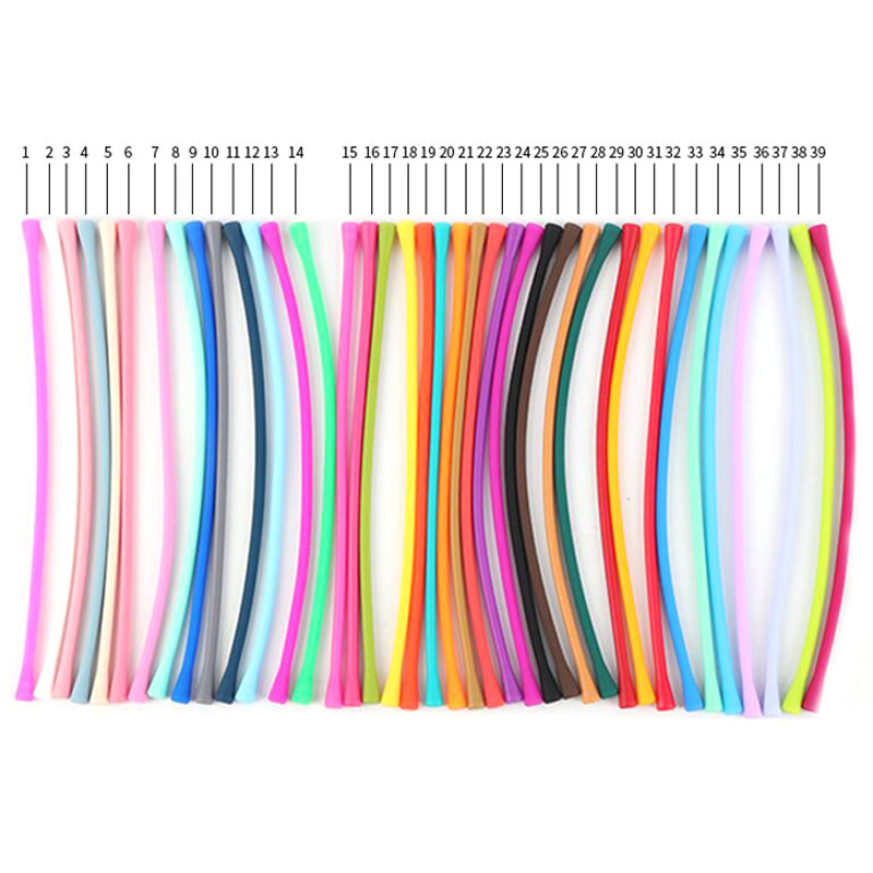Wholesale Multicolor Silicone Rubber Bands for Bracelet and Necklace