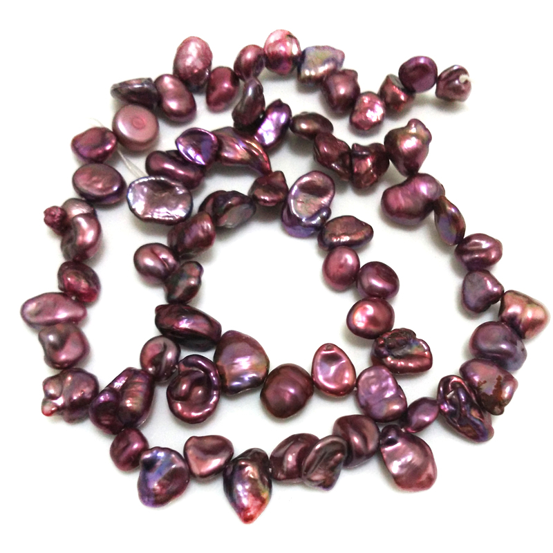 16 inches 10-11mm Violet  Keishi Pearls Loose Strand