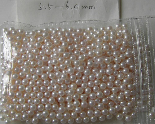 5.5-6.0 mm AAA White Loose Akoya Pearl,Sold by Pair