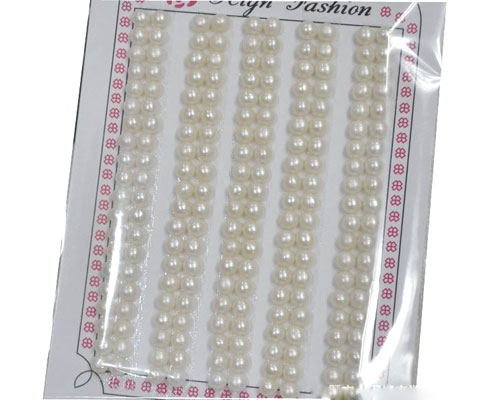 Wholesale 4-4.5mm White Half Hole Button Shaped Loose Pearl,Sold by Piece