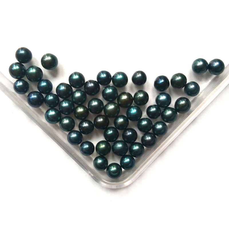 3-4mm AA+ Round Peacock Natural Freshwater Loose Pearls,Sold by Lot,100 Pcs per Lot