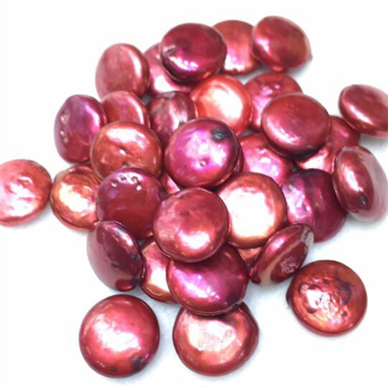 Wholesale AA 12-14mm Wine Coin Shaped Loose Pearls,Sold by Piece