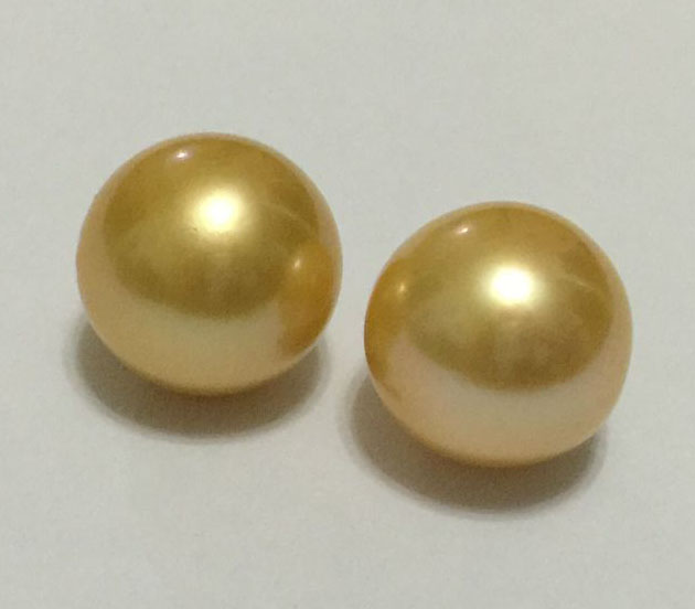 AAA 16-17mm Round Golden South Sea Pearl,Sold by Piece