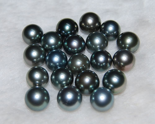 11-12mm AAA Natural Genuine Black Round Loose Tahitian Pearl,Sold by Piece