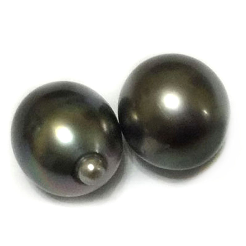 12-13 mm Grade AA Raindrop Dark Gray Baroque Tahitian Pearl,Sold by Piece