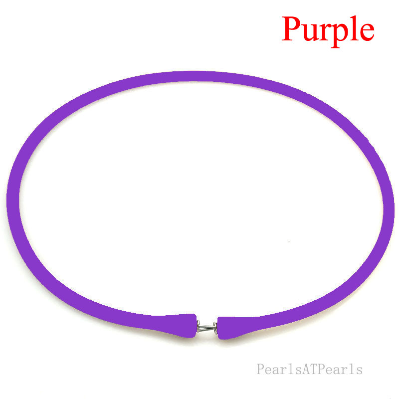 Wholesale Purple Rubber Silicone Band for Custom Necklace