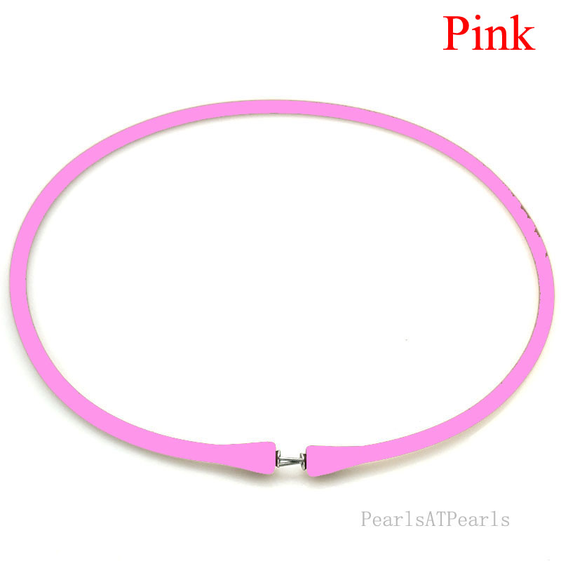 Wholesale Pink Rubber Silicone Cord for DIY Necklace