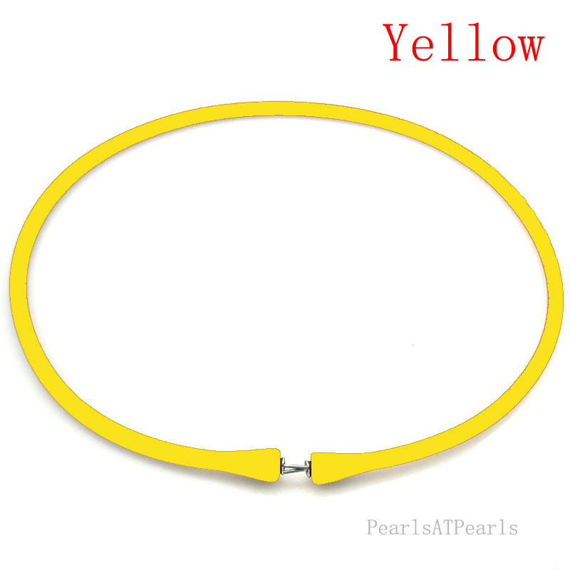 Wholesale Yellow Rubber Silicone Cord for DIY Necklace