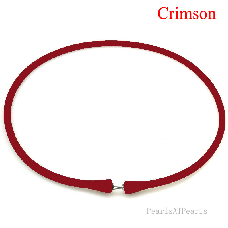 Wholesale Crimson Rubber Silicone Cord for DIY Necklace
