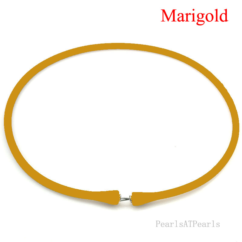 Wholesale Marigold Rubber Silicone Cord for DIY Necklace