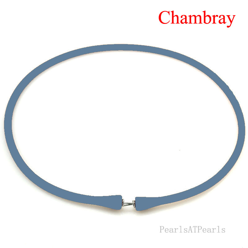 Wholesale Chambray Rubber Silicone Cord for DIY Necklace