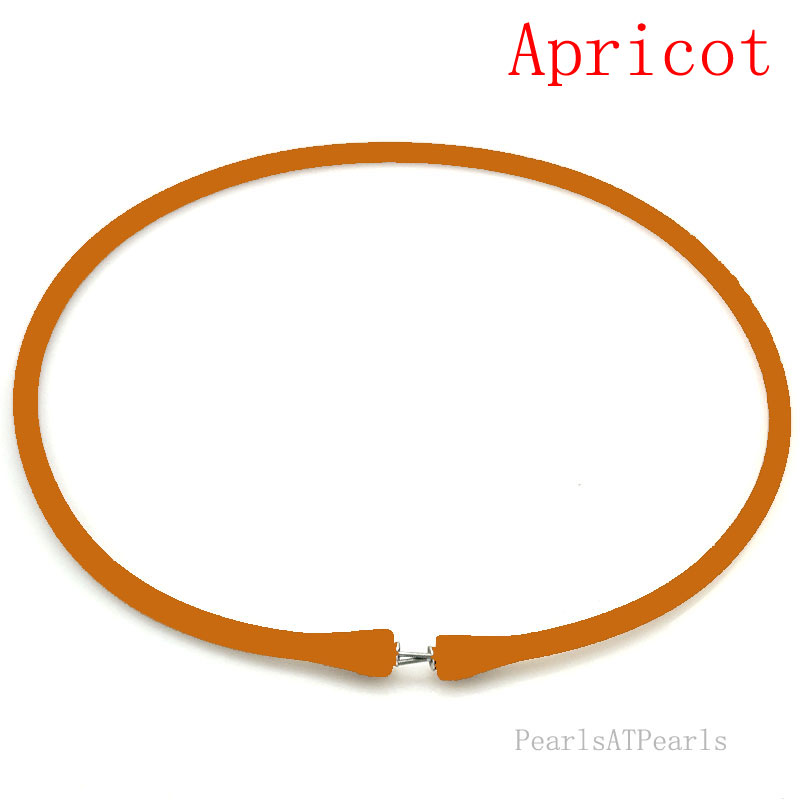 Wholesale Apricot Rubber Silicone Band for Custom Necklace