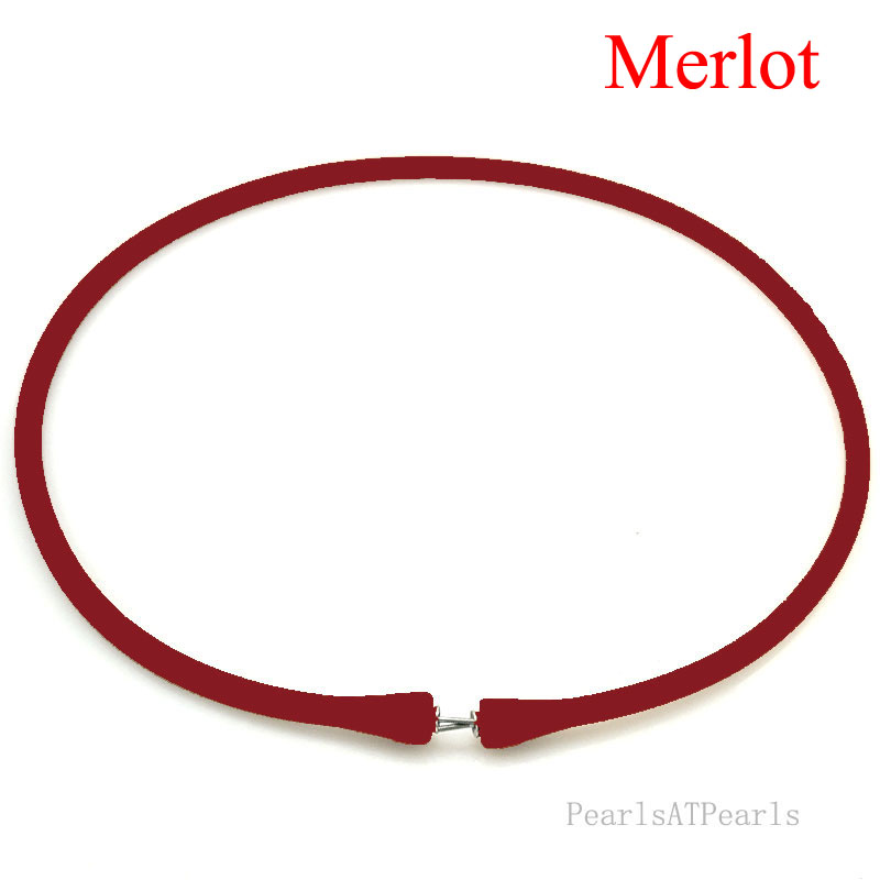 Wholesale Merlot Rubber Silicone Cord for DIY Necklace