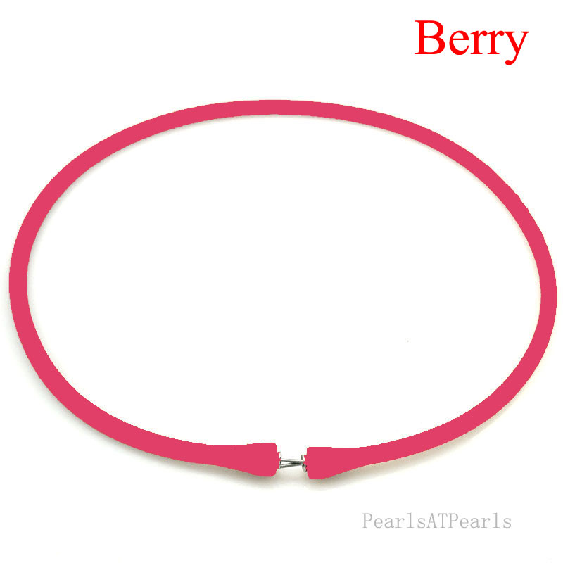 Wholesale Berry Rubber Silicone Cord for DIY Necklace