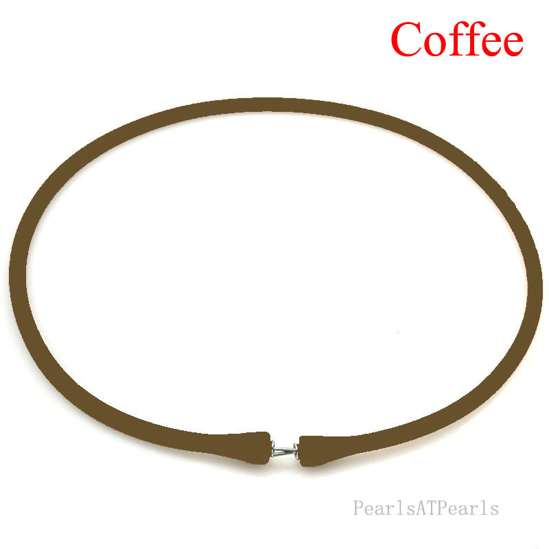 Wholesale Coffee Rubber Silicone Band for Custom Necklace