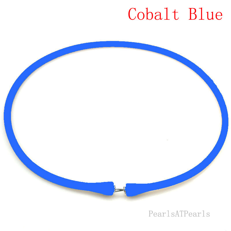 Wholesale Cobalt Blue Rubber Silicone Cord for DIY Necklace