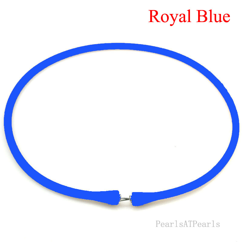 Wholesale Royal Blue Rubber Silicone Band for Custom Necklace