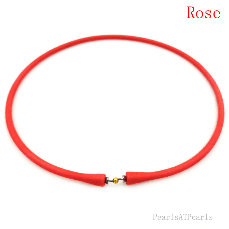 Wholesale Rose Rubber Silicone Band for Custom Necklace